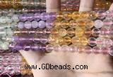 CMQ543 15.5 inches 8mm faceted round colorfull quartz beads