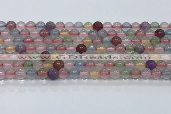 CMQ570 15.5 inches 6mm round mixed quartz beads wholesale