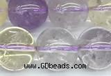 CMQ582 15 inches 12mm round mixed quartz beads