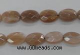 CMS107 15.5 inches 8*12mm faceted oval moonstone gemstone beads