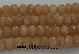 CMS1090 15.5 inches 4*6mm faceted rondelle moonstone beads