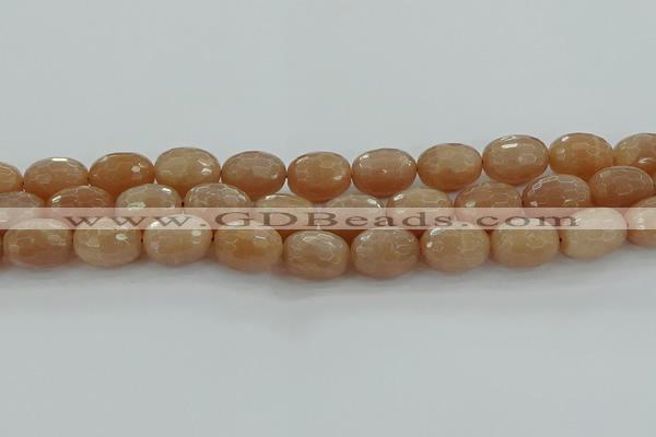 CMS1101 15.5 inches 13*18mm faceted rice moonstone gemstone beads