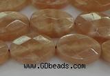 CMS1106 15.5 inches 12*16mm faceted oval moonstone gemstone beads