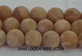 CMS1122 15.5 inches 8mm round matte moonstone gemstone beads