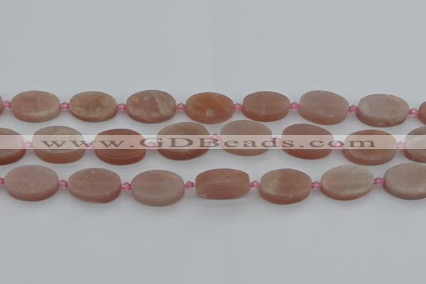 CMS1148 15.5 inches 15*22mm oval moonstone gemstone beads