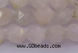 CMS1156 15.5 inches 12mm faceted nuggets white moonstone beads