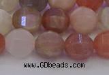 CMS1168 15.5 inches 10mm faceted round rainbow moonstone beads