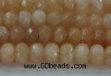 CMS1170 15.5 inches 4*6mm faceted rondelle moonstone beads