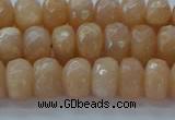 CMS1171 15.5 inches 5*8mm faceted rondelle moonstone beads