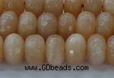 CMS1172 15.5 inches 6*10mm faceted rondelle moonstone beads