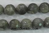 CMS126 15.5 inches 14mm faceted round moonstone gemstone beads