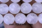 CMS1402 15.5 inches 8mm round white moonstone beads wholesale