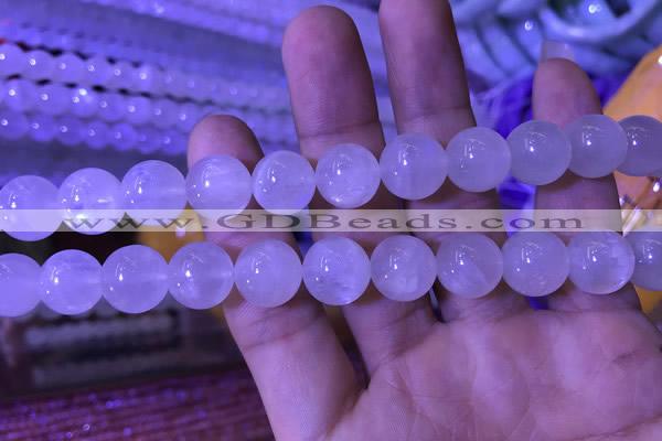 CMS1412 15.5 inches 12mm round white moonstone gemstone beads