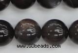 CMS146 15.5 inches 12mm round natural grey moonstone beads