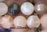 CMS1470 15.5 inches 6mm faceted round moonstone beads wholesale