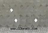 CMS1480 15.5 inches 2*4mm faceted rondelle white moonstone beads