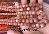 CMS1482 15.5 inches 4mm - 12mm round golden moonstone graduated beads