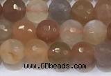 CMS1496 15.5 inches 6mmm faceted round rainbow moonstone beads