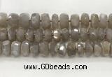 CMS1662 15.5 inches 6*13mm - 8*14mm faceted tyre moonstone beads