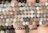 CMS1685 15.5 inches 6mm round rainbow moonstone beads wholesale