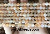 CMS1715 15.5 inches 6mm faceted round rainbow moonstone beads