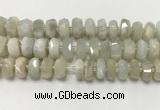 CMS1770 15.5 inches 6*13mm - 8*14mm faceted tyre moonstone beads