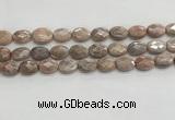 CMS1800 15.5 inches 12*16mm faceted oval AB-color moonstone beads