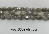 CMS1812 15.5 inches 10*14mm faceted oval AB-color moonstone beads