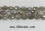 CMS1814 15.5 inches 13*18mm faceted oval AB-color moonstone beads