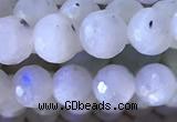 CMS1855 15.5 inches 6mm faceted round white moonstone beads wholesale