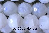 CMS1856 15.5 inches 8mm faceted round white moonstone beads wholesale