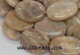 CMS19 15.5 inches 18*25mm oval moonstone gemstone beads wholesale