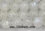 CMS1901 15.5 inches 6mm round white moonstone gemstone beads