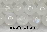 CMS1906 15.5 inches 6mm round white moonstone gemstone beads