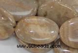 CMS20 15.5 inches 22*30mm oval moonstone gemstone beads wholesale