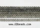 CMS2020 15.5 inches 6mm round black moonstone beads wholesale