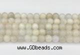 CMS2028 15.5 inches 8mm round white moonstone beads wholesale