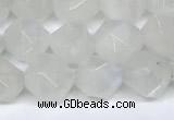 CMS2066 15.5 inches 8mm faceted nuggets white moonstone beads