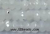 CMS2121 15 inches 4*6mm faceted rondelle white moonstone beads