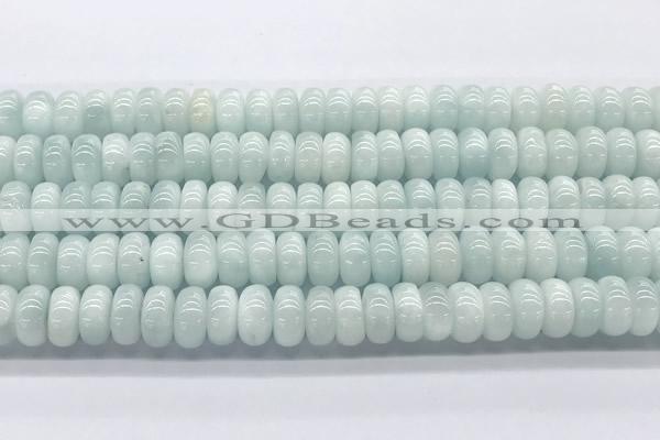 CMS2138 15 inches 6*10mm rondelle blue moonstone beads