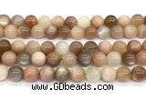 CMS2275 15 inches 10mm round rainbow moonstone gemstone beads