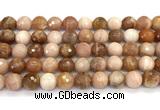 CMS2282 15 inches 10mm faceted round moonstone beads