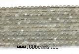 CMS2293 15 inches 4mm round grey moonstone beads wholesale