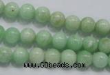 CMS403 15.5 inches 8mm round green moonstone beads wholesale