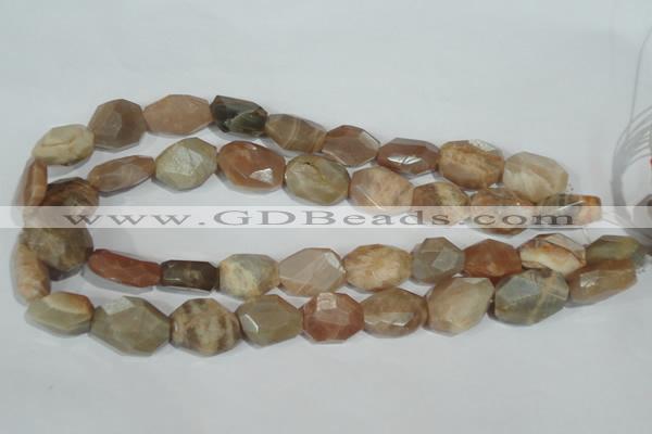 CMS560 15.5 inches 18*20mm faceted freefrom moonstone beads wholesale