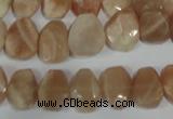 CMS561 15.5 inches 8*12mm faceted freefrom moonstone beads wholesale