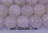 CMS663 15.5 inches 10mm faceted round white moonstone beads