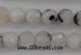 CMS801 15.5 inches 6mm faceted round white moonstone beads