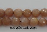 CMS941 15.5 inches 6mm faceted round A grade moonstone gemstone beads