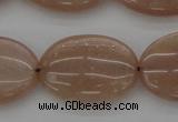 CMS964 15.5 inches 13*18mm oval A grade moonstone beads